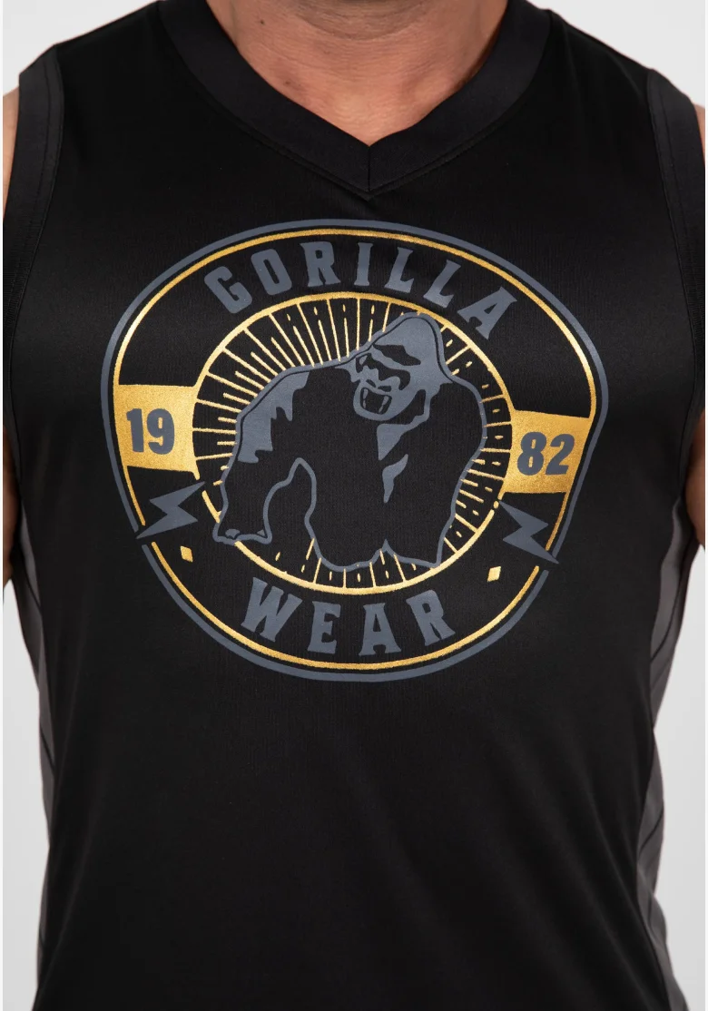 Gorilla Wear canotta da uomo Orlando Jersey – nero