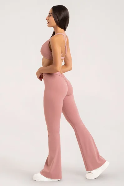 Gym Glamour leggings a zampa Deep Glow Blush 2