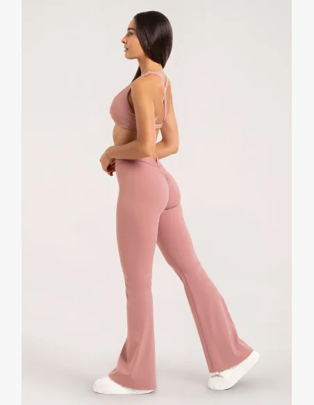 Gym Glamour leggings a zampa Deep Glow Blush