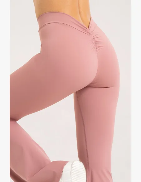 Gym Glamour leggings a zampa Deep Glow Blush