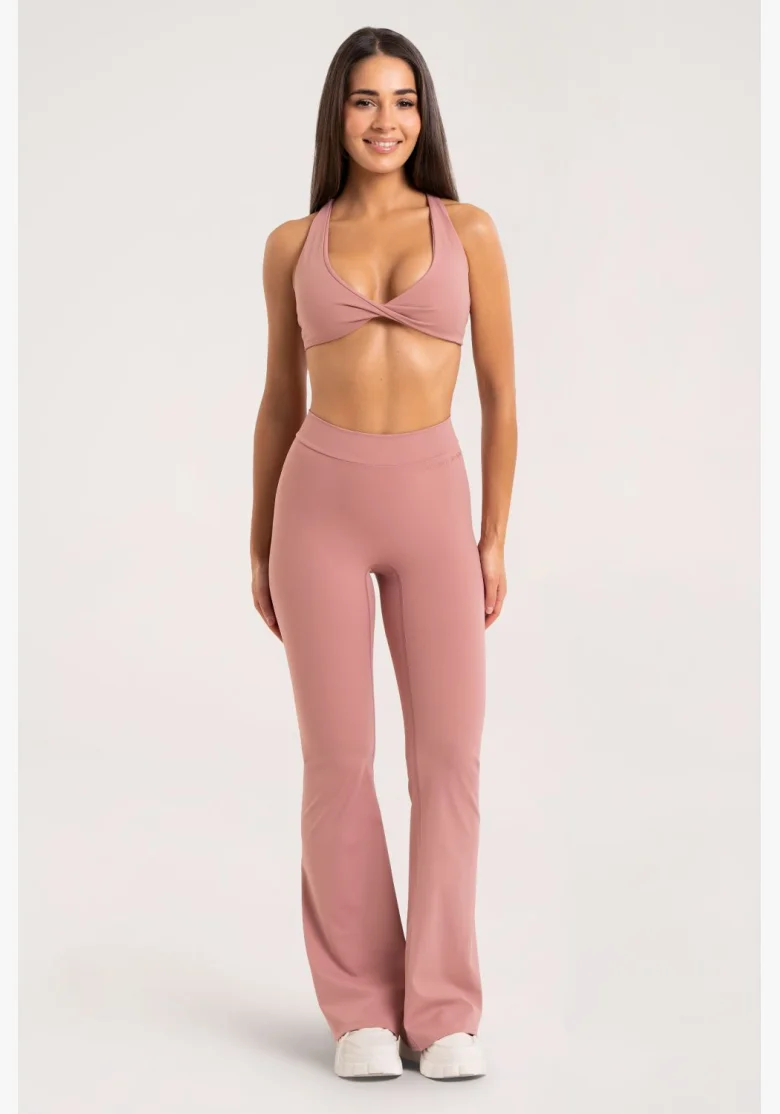 Gym Glamour leggings a zampa Deep Glow Blush