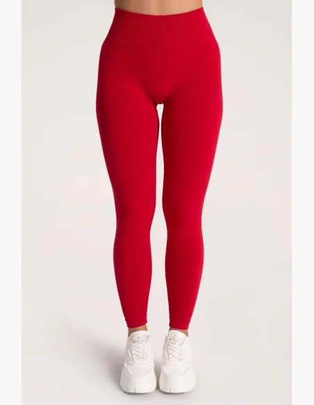 Gym Glamour Leggings Second Skin push up Rosso