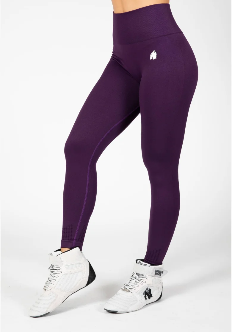 Gorilla Wear leggings da donna senza cuciture Neiro – viola