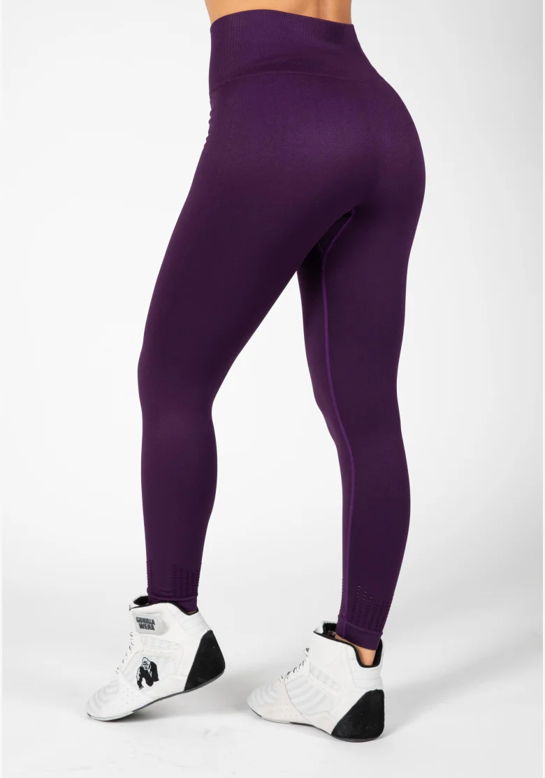 Gorilla Wear leggings da donna senza cuciture Neiro – viola