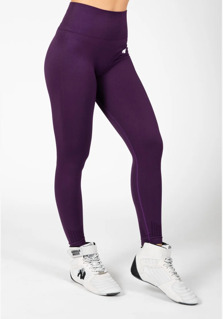 Gorilla Wear leggings da donna senza cuciture Neiro – viola