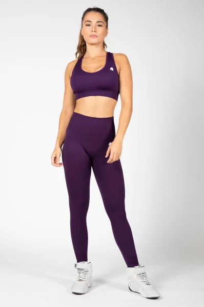 Gorilla Wear leggings da donna senza cuciture Neiro – viola