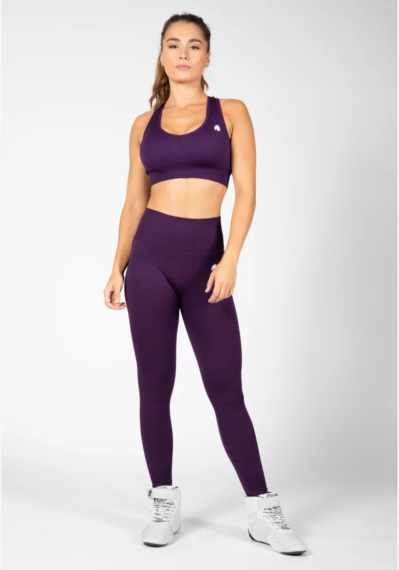 Gorilla Wear leggings da donna senza cuciture Neiro – viola