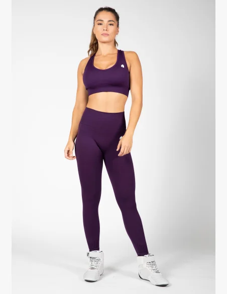 Gorilla Wear leggings da donna senza cuciture Neiro – viola
