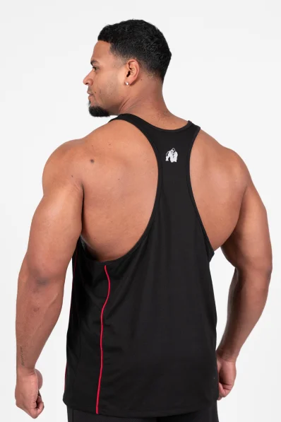 Gorilla Wear canotta da uomo Casper Stringer – nero / rosso 2