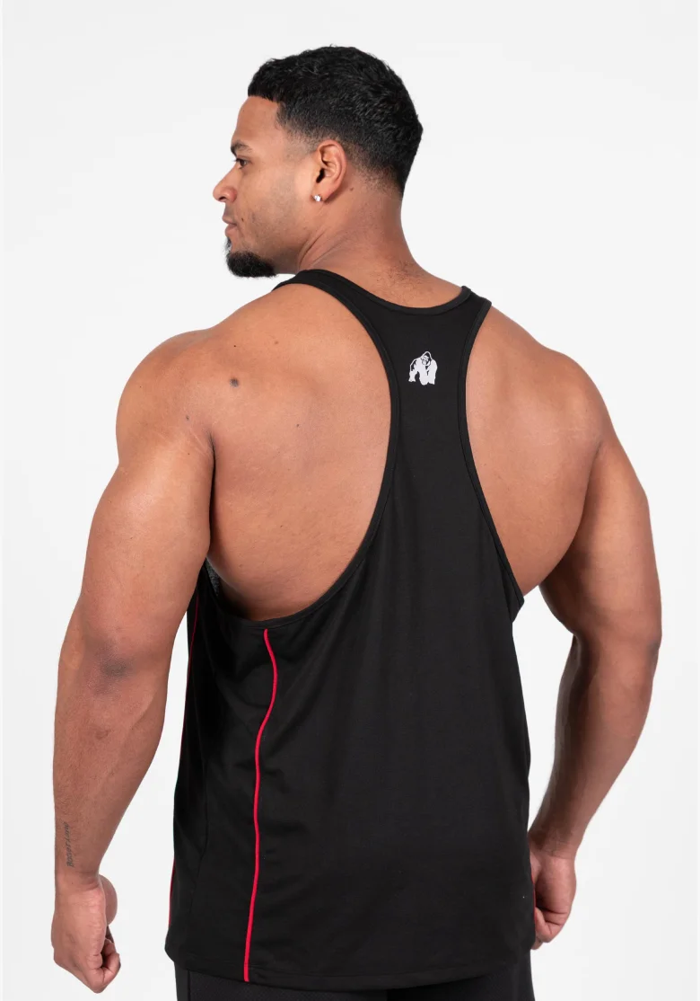 Gorilla Wear canotta da uomo Casper Stringer – nero / rosso