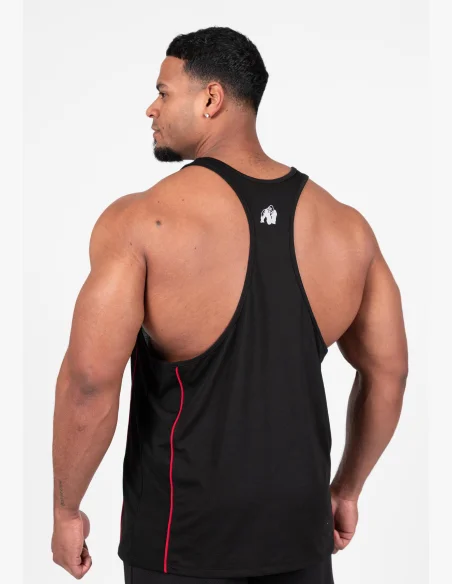 Gorilla Wear canotta da uomo Casper Stringer – nero / rosso