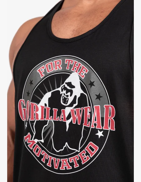 Gorilla Wear canotta da uomo Casper Stringer – nero / rosso