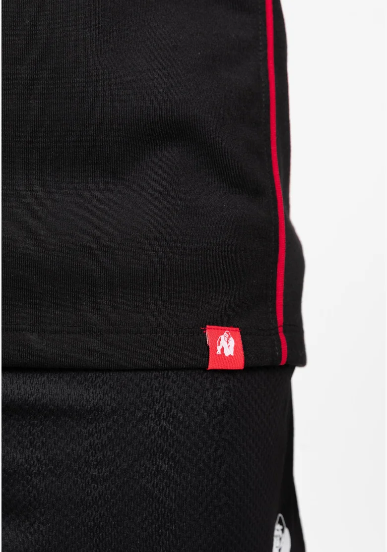 Gorilla Wear canotta da uomo Casper Stringer – nero / rosso