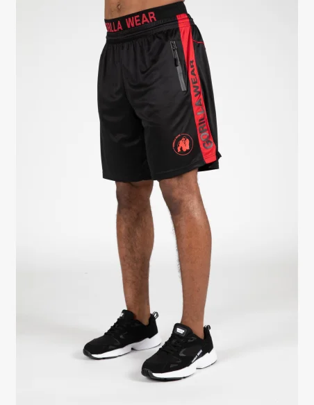 Gorilla Wear pantaloncini da uomo Atlanta – nero/rosso