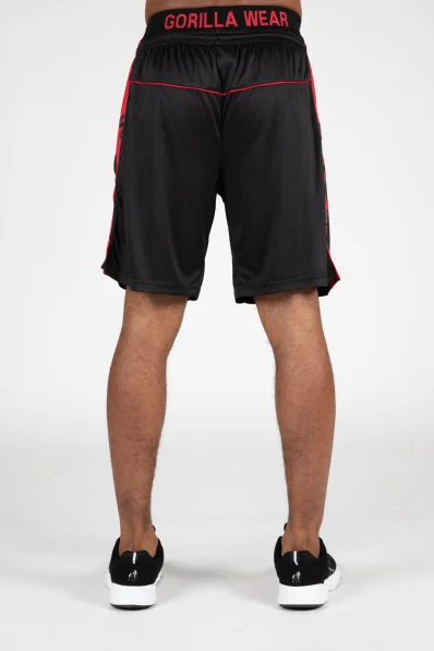 Gorilla Wear pantaloncini da uomo Atlanta – nero/rosso 2