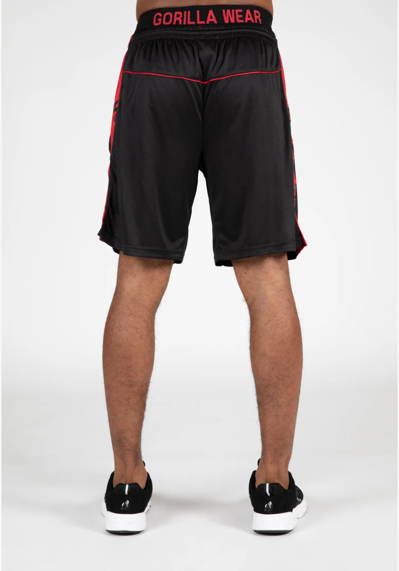 Gorilla Wear pantaloncini da uomo Atlanta – nero/rosso