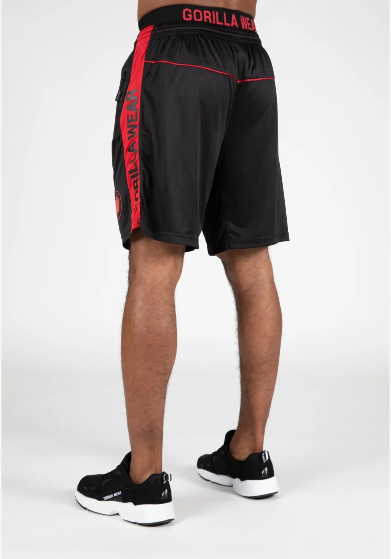 Gorilla Wear pantaloncini da uomo Atlanta – nero/rosso