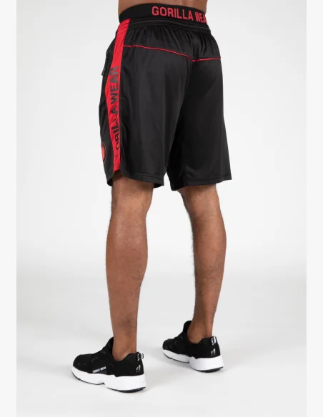 Gorilla Wear pantaloncini da uomo Atlanta – nero/rosso