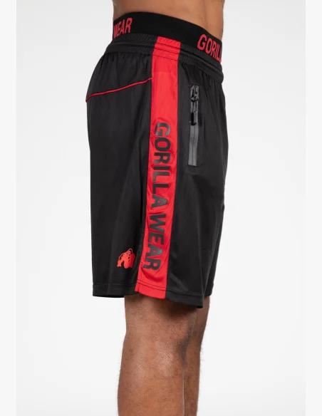 Gorilla Wear pantaloncini da uomo Atlanta – nero/rosso