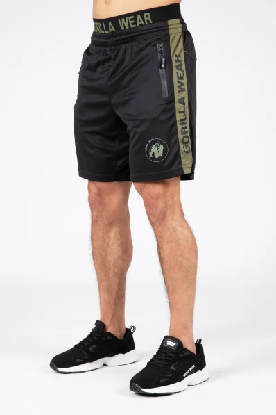 Gorilla Wear pantaloncini da uomo Atlanta – nero/verde