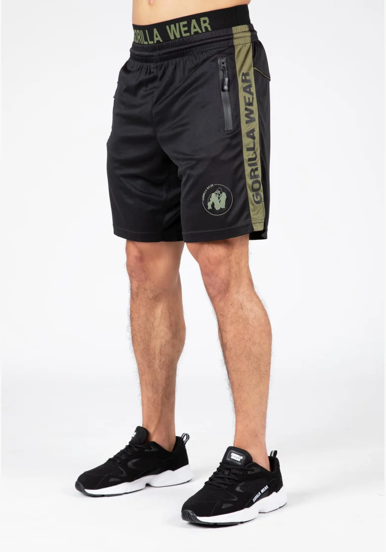 Gorilla Wear pantaloncini da uomo Atlanta – nero/verde