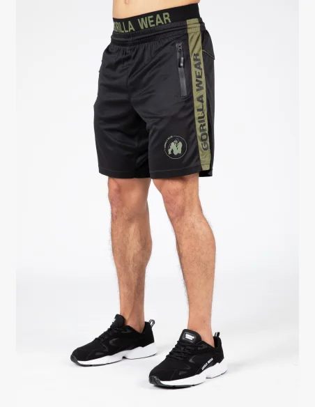 Gorilla Wear pantaloncini da uomo Atlanta – nero/verde