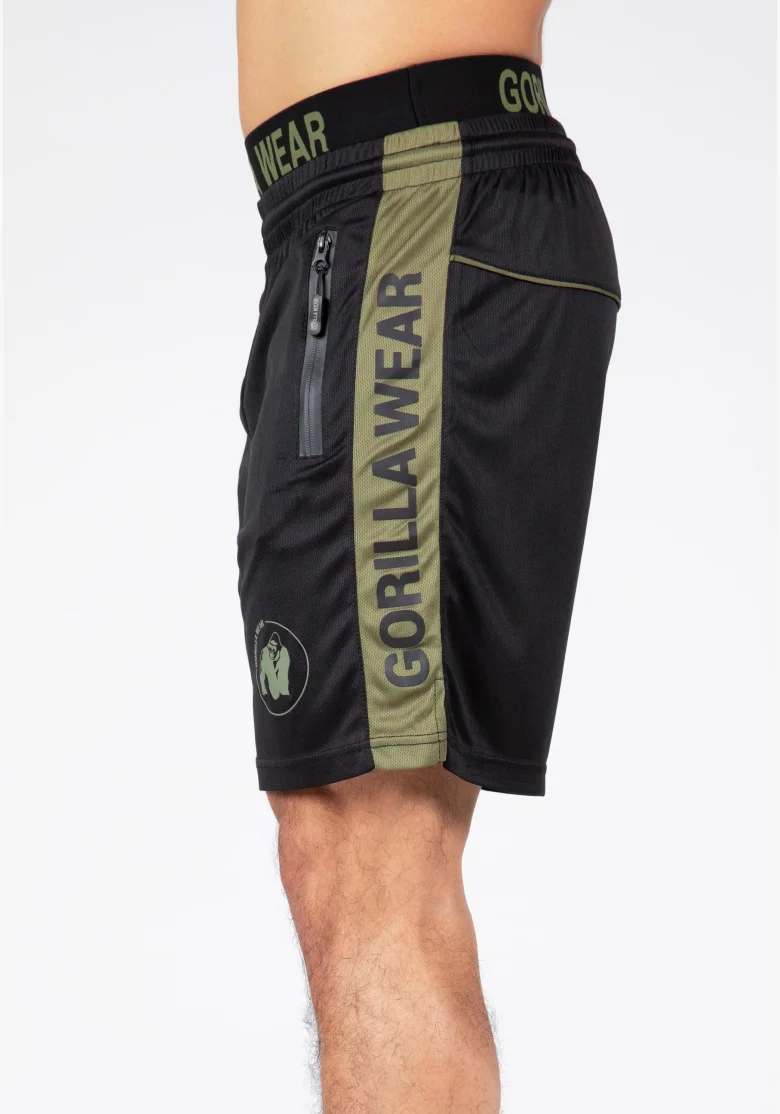 Gorilla Wear pantaloncini da uomo Atlanta – nero/verde