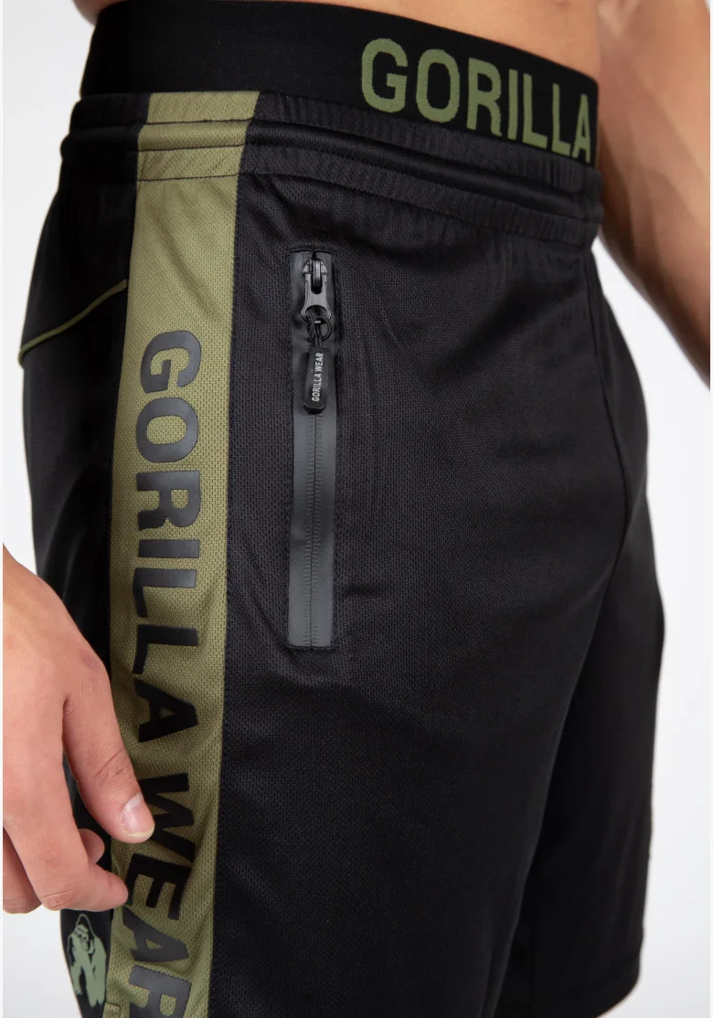 Gorilla Wear pantaloncini da uomo Atlanta – nero/verde