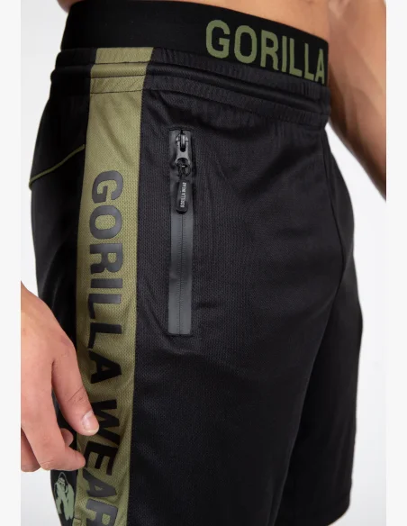 Gorilla Wear pantaloncini da uomo Atlanta – nero/verde