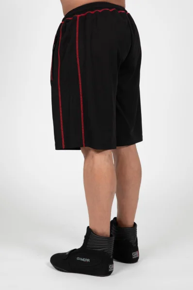 Gorilla Wear pantaloncini da uomo Marlow Mesh – nero / rosso 2
