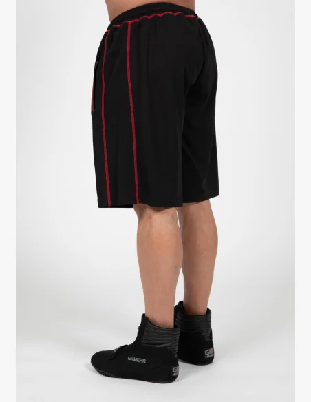 Gorilla Wear pantaloncini da uomo Marlow Mesh – nero / rosso