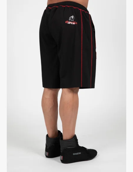 Gorilla Wear pantaloncini da uomo Marlow Mesh – nero / rosso