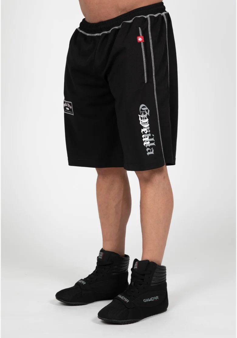 Gorilla Wear pantaloncini da uomo Marlow Mesh – nero / grigio