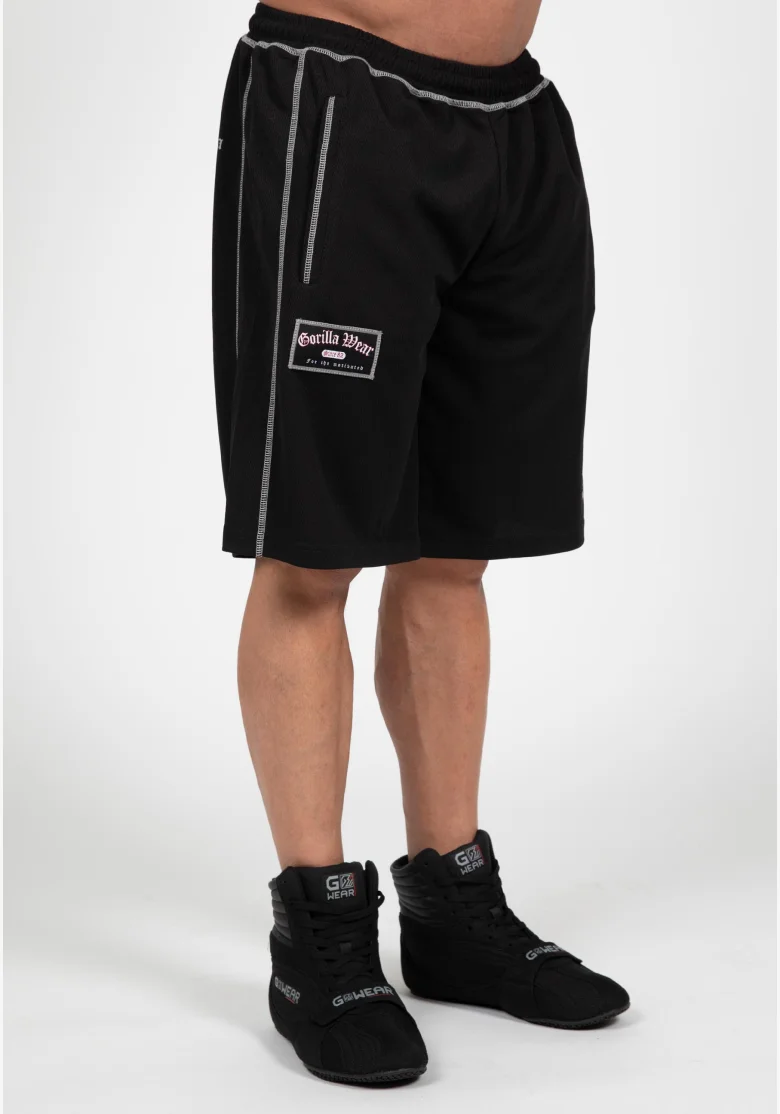 Gorilla Wear pantaloncini da uomo Marlow Mesh – nero / grigio
