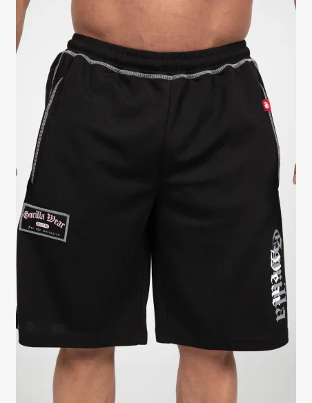 Gorilla Wear pantaloncini da uomo Marlow Mesh – nero / grigio
