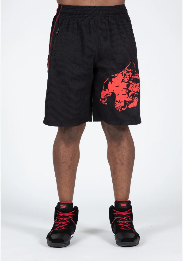 Gorilla Wear pantaloncini da uomo Buffalo Old School – nero / rosso