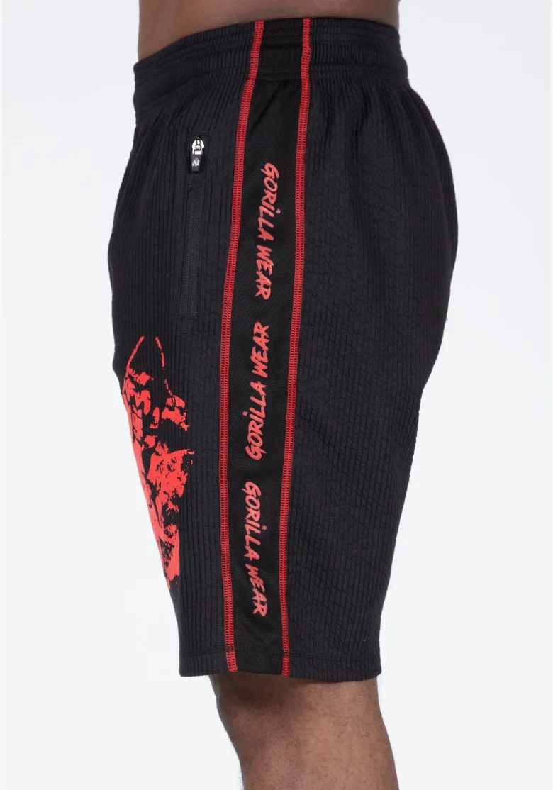 Gorilla Wear pantaloncini da uomo Buffalo Old School – nero / rosso