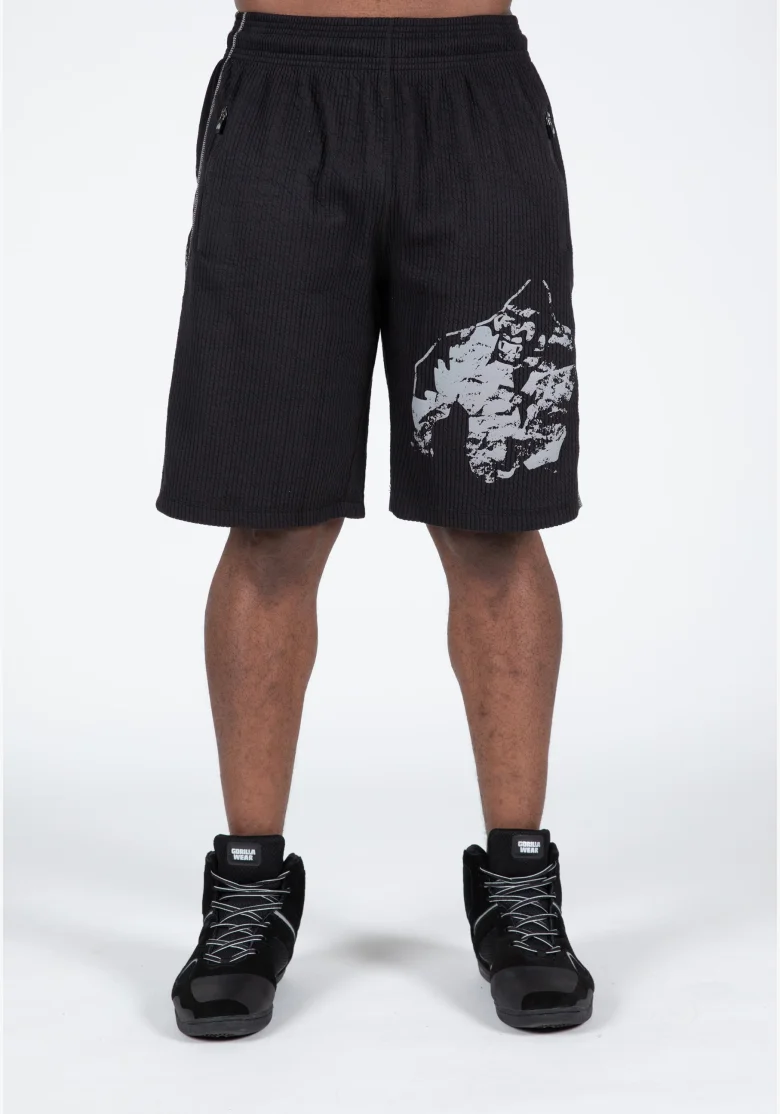 Gorilla Wear pantaloncini da uomo Buffalo Old School – nero / grigio