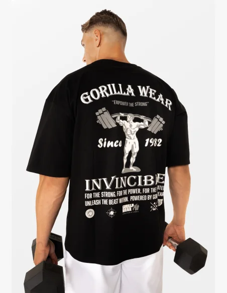 Gorilla Wear maglietta oversize da uomo Kingston – nero