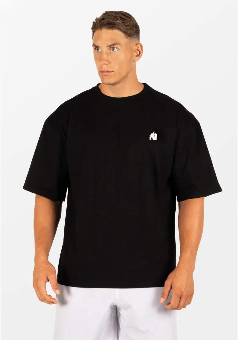 Gorilla Wear maglietta oversize da uomo Kingston – nero