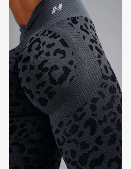 NEBBIA Leggings push-up compressivi con motivo leopardato PRIMAL nere