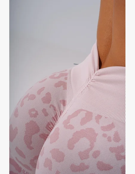 NEBBIA Leggings push-up compressivi con motivo leopardato PRIMAL rosa