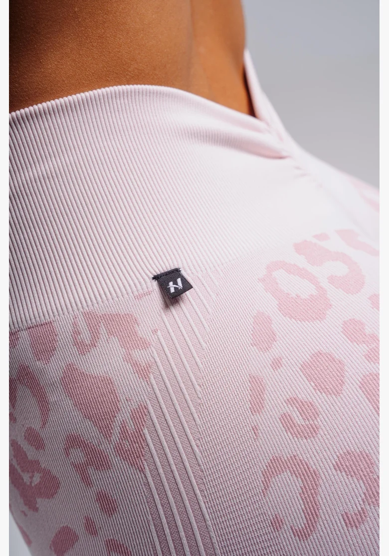 NEBBIA Leggings push-up compressivi con motivo leopardato PRIMAL rosa