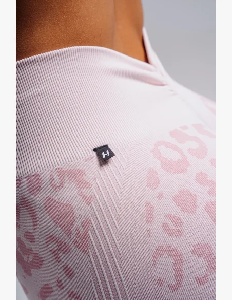 NEBBIA Leggings push-up compressivi con motivo leopardato PRIMAL rosa