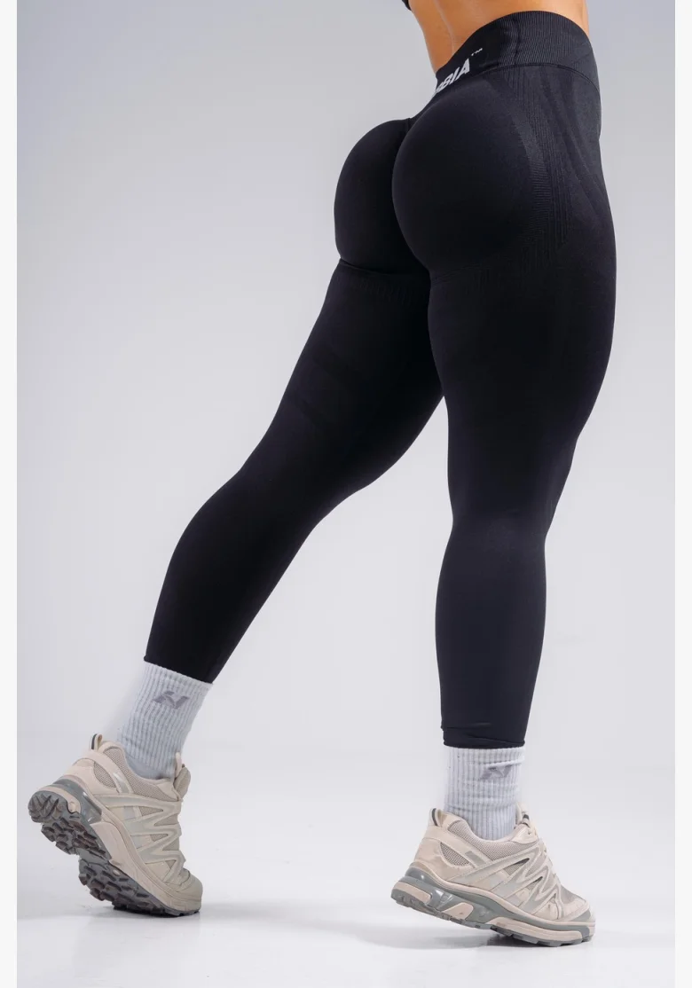 NEBBIA leggings a vita alta extra push-up PRIMAL nere