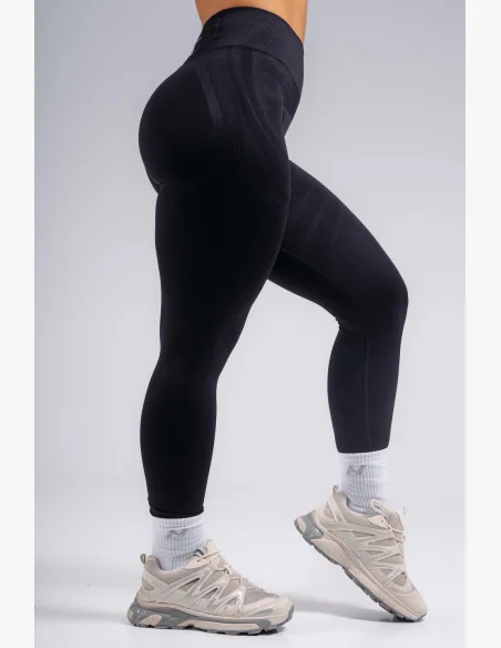 NEBBIA leggings a vita alta extra push-up PRIMAL nere