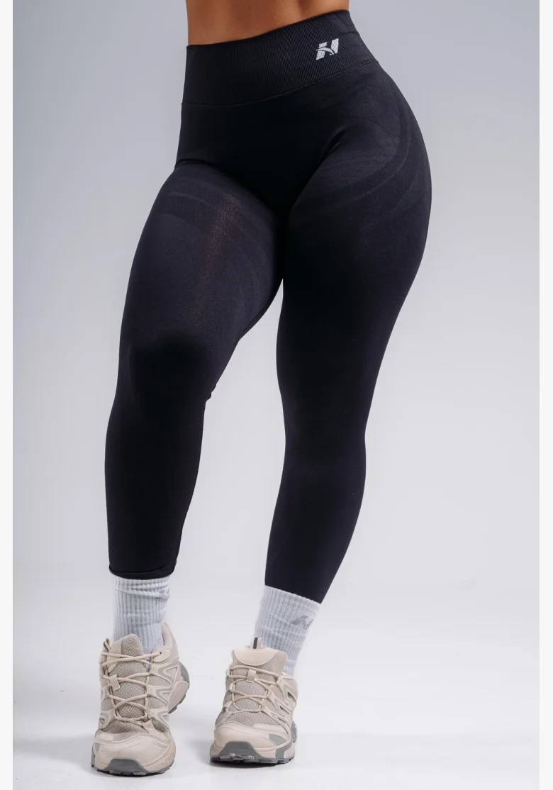 NEBBIA leggings a vita alta extra push-up PRIMAL nere