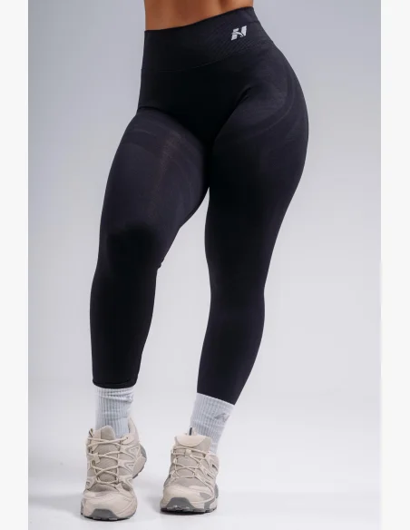 NEBBIA leggings a vita alta extra push-up PRIMAL nere