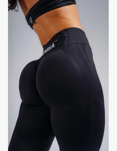 NEBBIA leggings a vita alta extra push-up PRIMAL nere