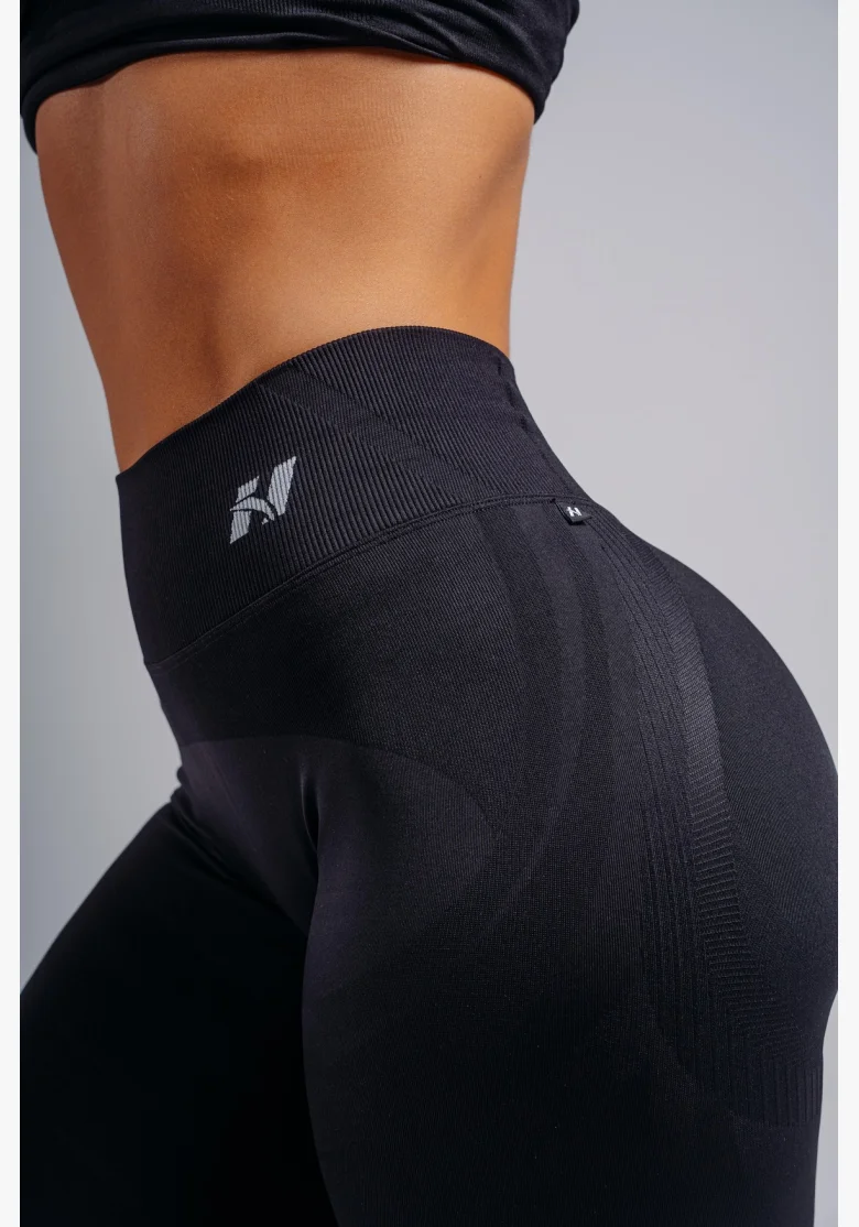 NEBBIA leggings a vita alta extra push-up PRIMAL nere